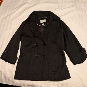 White House Black Market Double-breasted Jacket With Belt. Medium